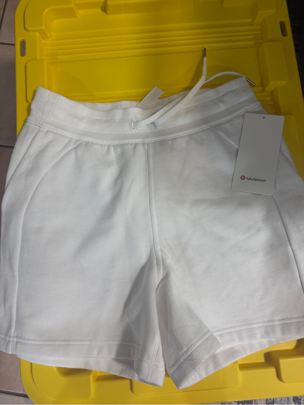 lululemon athletica White Scuba Athletic Shorts